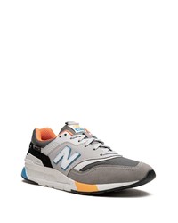 Мужские серые низкие кеды от New Balance