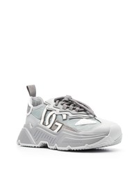 Мужские серые низкие кеды от Dolce & Gabbana