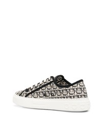 Мужские серые низкие кеды от Salvatore Ferragamo