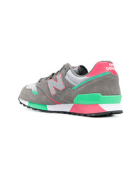 Мужские серые низкие кеды от New Balance