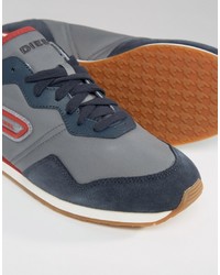 Мужские серые низкие кеды от Diesel