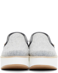 Женские серые низкие кеды от Flamingos