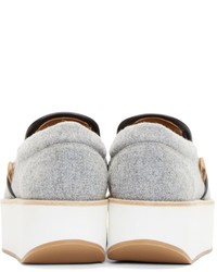 Женские серые низкие кеды от Flamingos