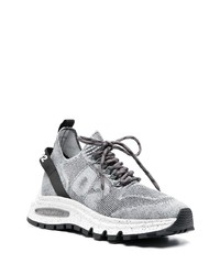 Мужские серые низкие кеды от DSQUARED2