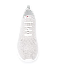 Мужские серые низкие кеды от Kiton