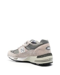 Мужские серые низкие кеды от New Balance