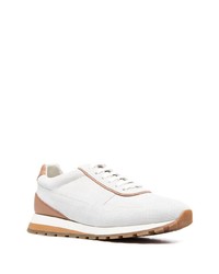 Мужские серые низкие кеды от Brunello Cucinelli