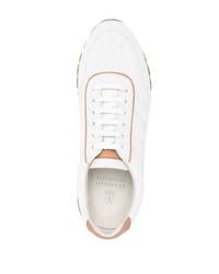 Мужские серые низкие кеды от Brunello Cucinelli