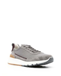 Мужские серые низкие кеды от Brunello Cucinelli