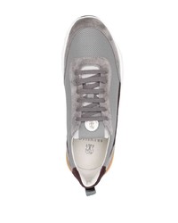 Мужские серые низкие кеды от Brunello Cucinelli