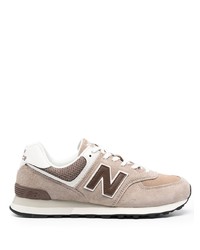 Мужские серые низкие кеды от New Balance