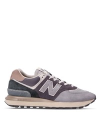 Мужские серые низкие кеды от New Balance