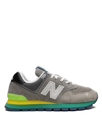 Мужские серые низкие кеды от New Balance