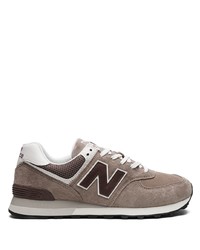 Мужские серые низкие кеды от New Balance