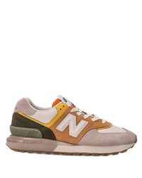 Мужские серые низкие кеды от New Balance