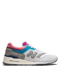 Мужские серые низкие кеды от New Balance