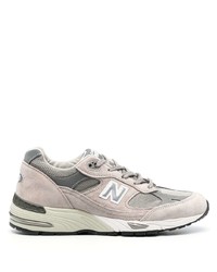 Мужские серые низкие кеды от New Balance