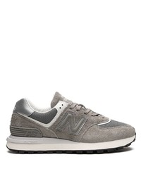 Мужские серые низкие кеды от New Balance