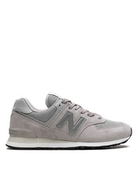 Мужские серые низкие кеды от New Balance