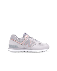 Женские серые низкие кеды от New Balance