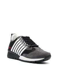 Мужские серые низкие кеды от DSQUARED2