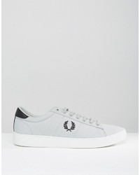 Мужские серые низкие кеды от Fred Perry