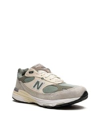 Мужские серые низкие кеды от New Balance