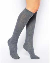 Женские серые носки до колена от Asos