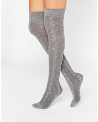 Женские серые носки до колена от Jonathan Aston