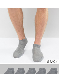 Мужские серые носки-невидимки от ASOS DESIGN
