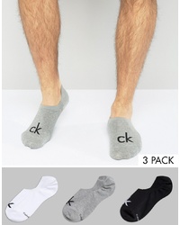 Мужские серые носки-невидимки от Calvin Klein