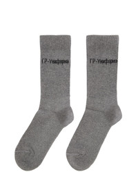 Мужские серые носки с принтом от GR-Uniforma