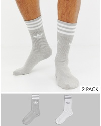 Мужские серые носки от adidas Originals