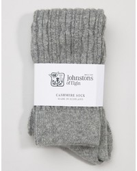 Женские серые носки от Johnstons of Elgin