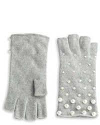 Серые перчатки с шипами
