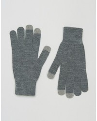 Мужские серые перчатки от Asos