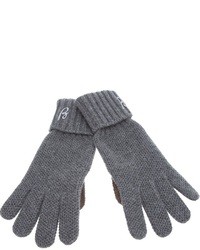Мужские серые перчатки от Brioni