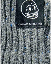 Мужские серые перчатки от Cheap Monday