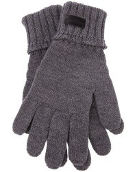 Мужские серые перчатки от Saint Laurent