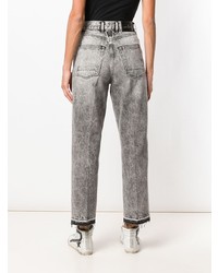 Серые рваные джинсы-бойфренды от Golden Goose Deluxe Brand