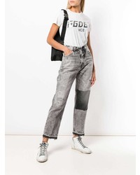 Серые рваные джинсы-бойфренды от Golden Goose Deluxe Brand
