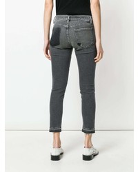 Серые рваные джинсы скинни от Frame Denim