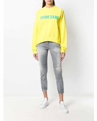 Серые рваные джинсы скинни от Dsquared2