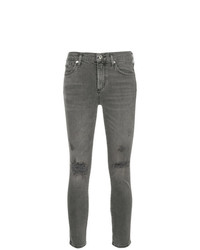 Женские серые рваные джинсы от Agolde