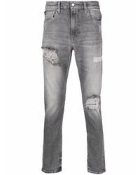 Мужские серые рваные джинсы от Calvin Klein Jeans