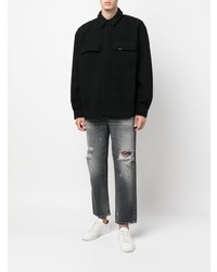 Мужские серые рваные джинсы от PT TORINO