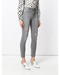 Женские серые рваные джинсы от Dolce & Gabbana