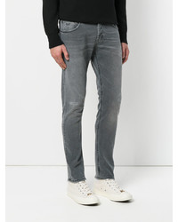 Мужские серые рваные джинсы от Dondup