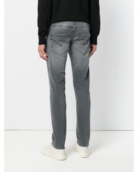 Мужские серые рваные джинсы от Dondup