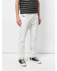 Мужские серые рваные джинсы от Diesel